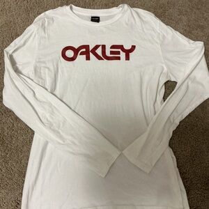 Oakley White Tee with Red Logo
